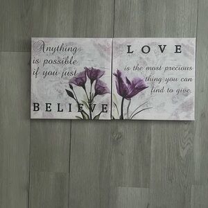 Floral Inspirational Wall Art
